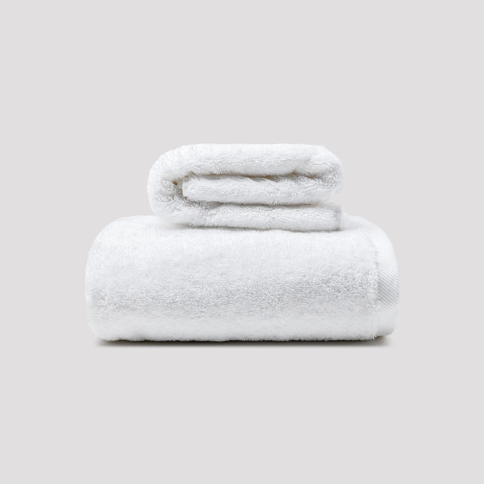 Set de Toallas de Baño 2 Piezas Blanco 100% Algodón 650 Gramos